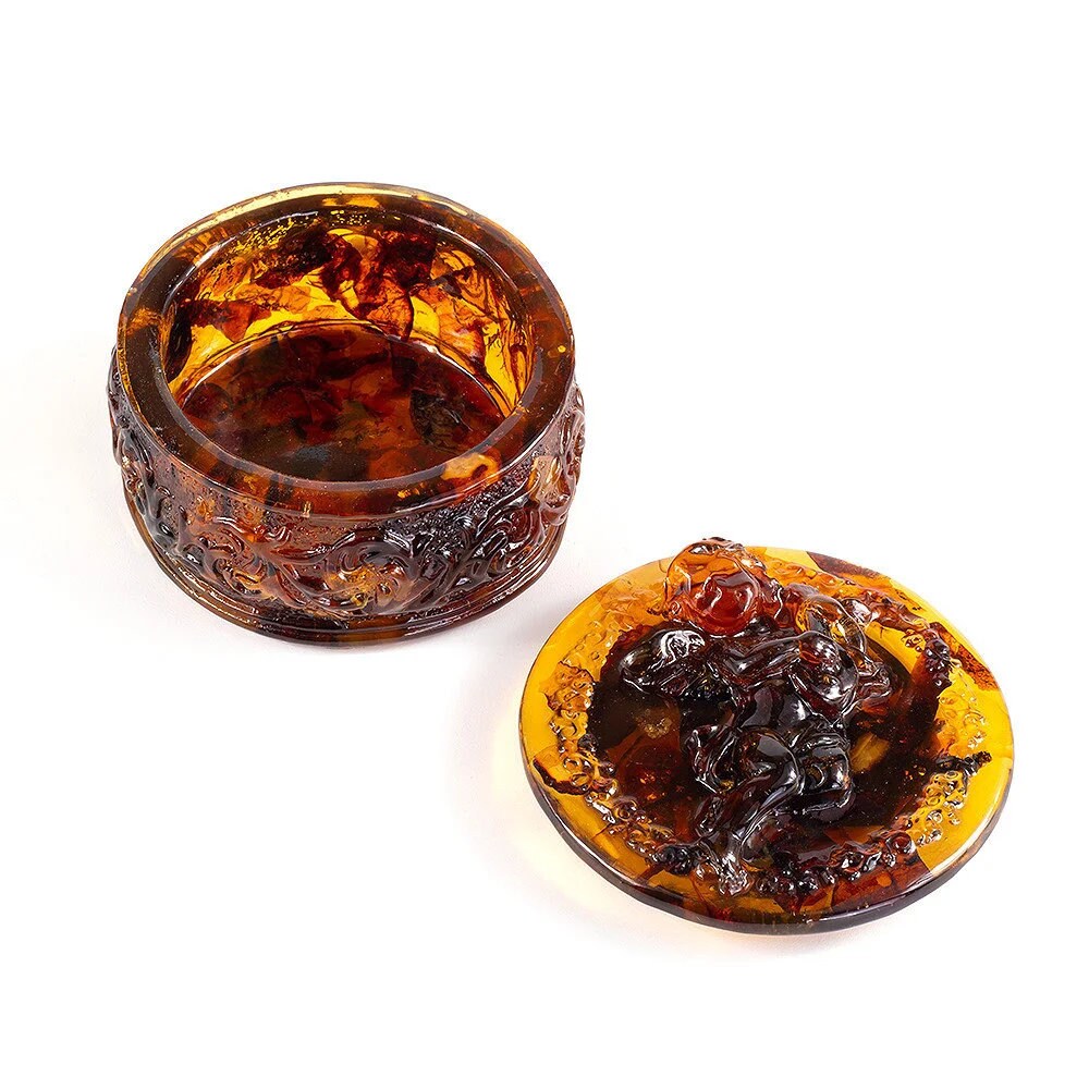 Unique Amber jewelry box Amur |Unick Amber Box Angel| Luxury box |Gift for Her|Amber Luxury Box| Handmade Jewelry Box| Jewelry Storage
