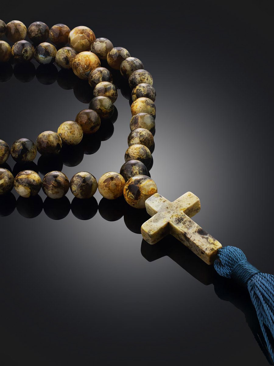 Unique Rosary 50 beads made of natural green amber Variegated molded ball with carved cross|Unick Large amber rosary|Religious prayer beads