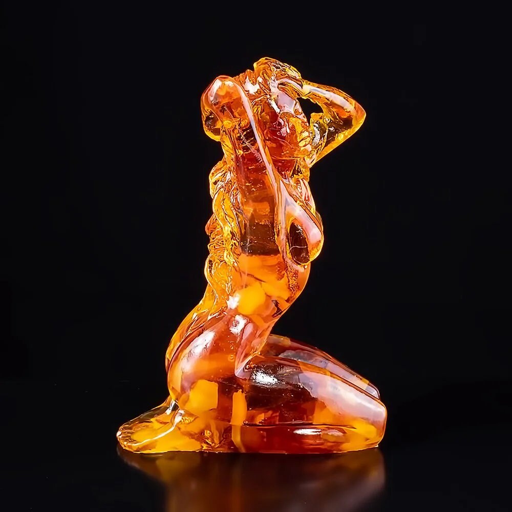 Amber Souvenir figurine "Goddess of Love" |Amber Souvenir Gift |Amber Figurine amulet of family happiness| Amber statue