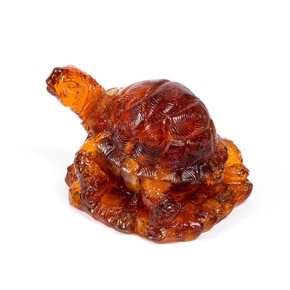 Turtle figurine from natural Baltic amber|amber Turtle |Amber Turtle Sculpture |Amber Souvenir Statuette| unick gift