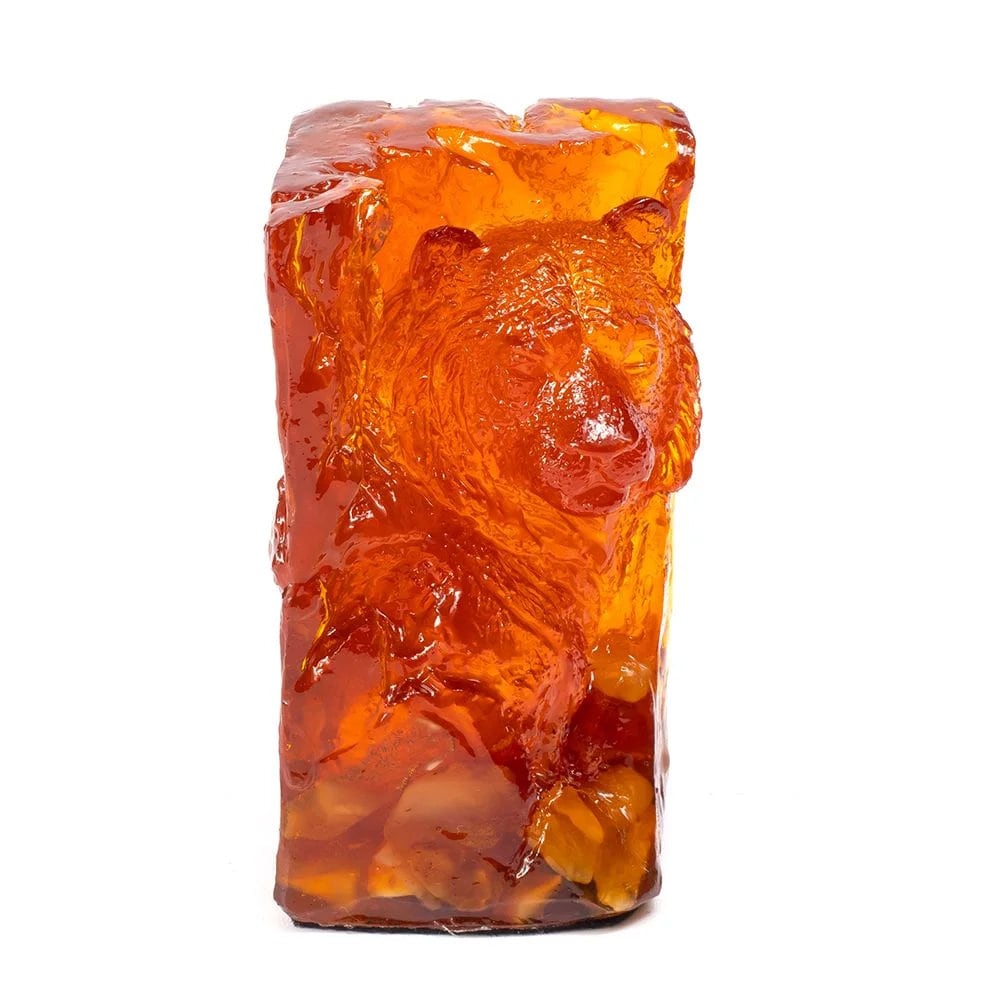 Souvenir figurine "Amber bear"|Amber Souvenir Gift|Handmade Amber Bear Statuette|Amber Bear Sculpture| Home decor