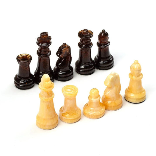 Handmade Amber chess pieces of milk and cherry color|Luxury Baltic Amber chess figures|Board Game| Vip Gift| unique present|Chess gift