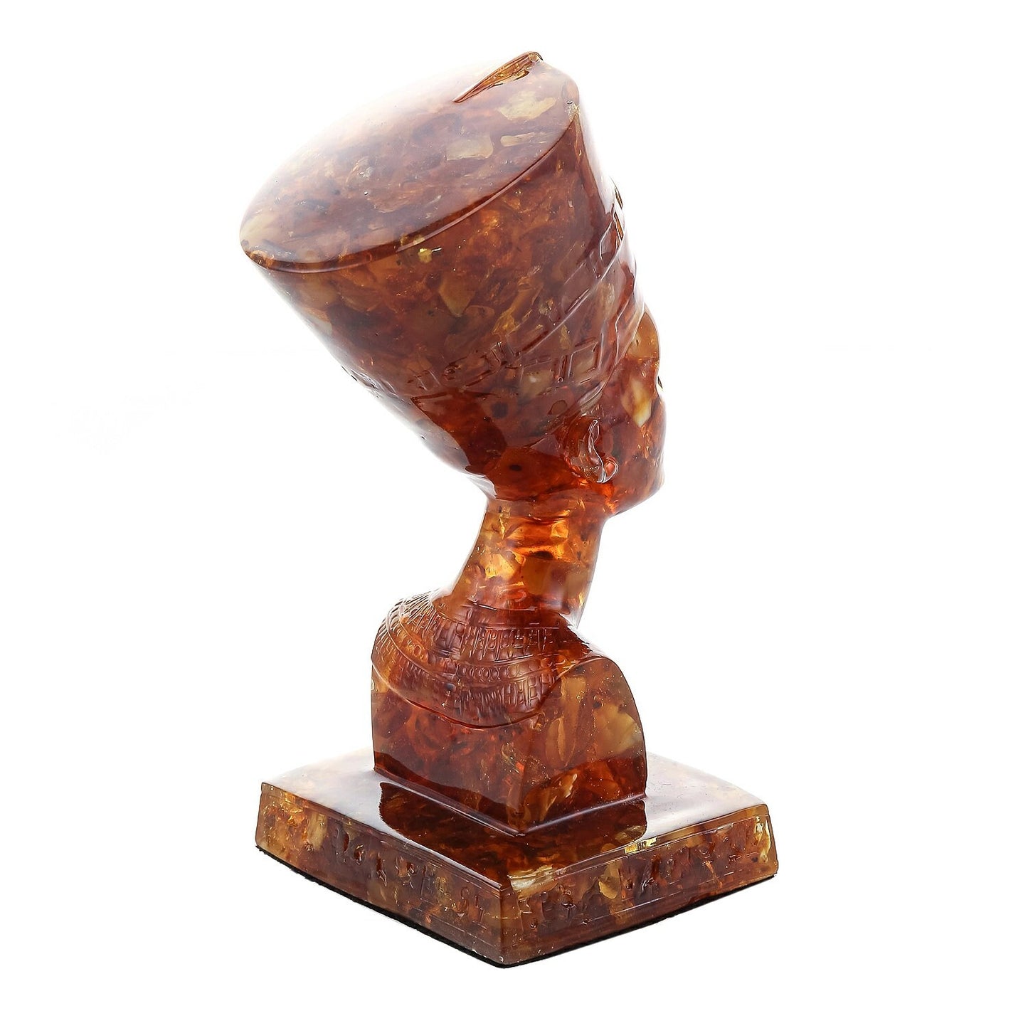 Statuette with natural amber Nefertiti|sculpture Amber|Amber Souvenir Gift |Carved Amber Nefertiti Figurine | Unick gift | Home decor