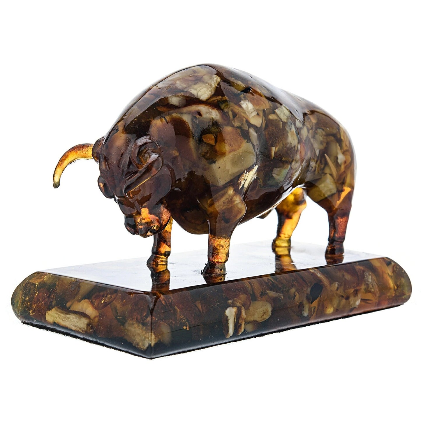 Handmade Amber sculpture figurine Bull Orion|Amber Souvenir Gift |Amber Bull Figurine|Luxury Amber Statue Sculpture |Unick home decor gift