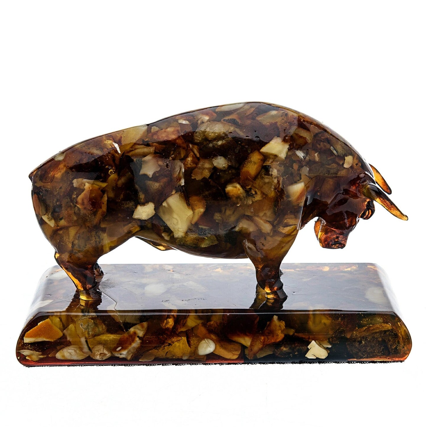 Handmade Amber sculpture figurine Bull Orion|Amber Souvenir Gift |Amber Bull Figurine|Luxury Amber Statue Sculpture |Unick home decor gift