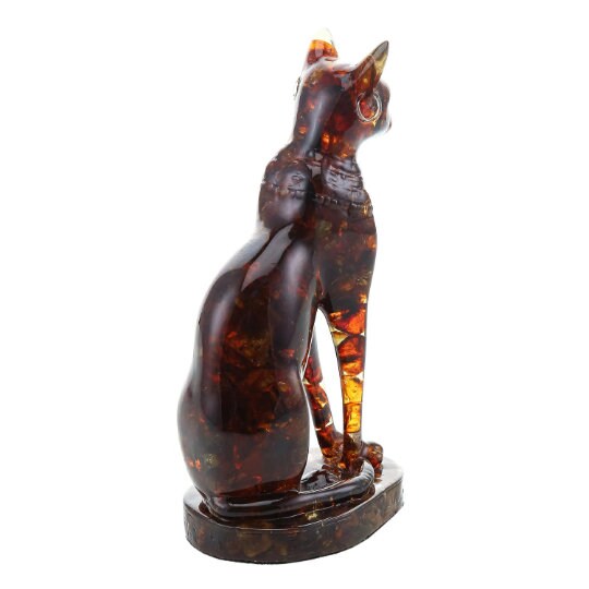 Amber sculpture Cat Bastet symbol of 2023 |Home Decor| Amber Souvenir Gift |Amber Cat Statuette|Amber Sculpture unick gift| Big Cat figurine