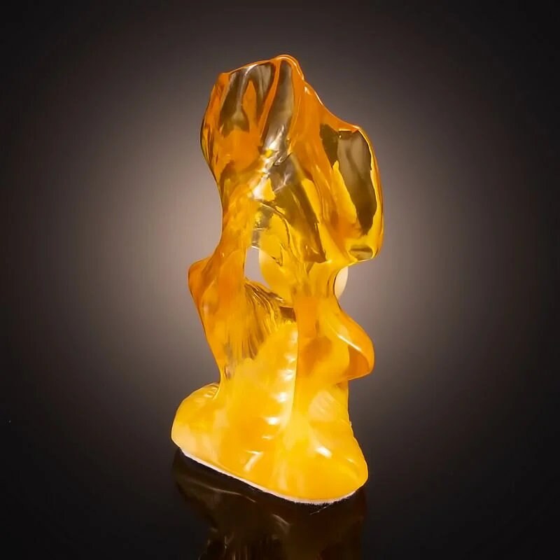 Souvenir with natural royal amber "Soul of the Baltic"|Amber Souvenir Gift |Carved Amber Figurine | Unick gift | Home decor|Memorable gift