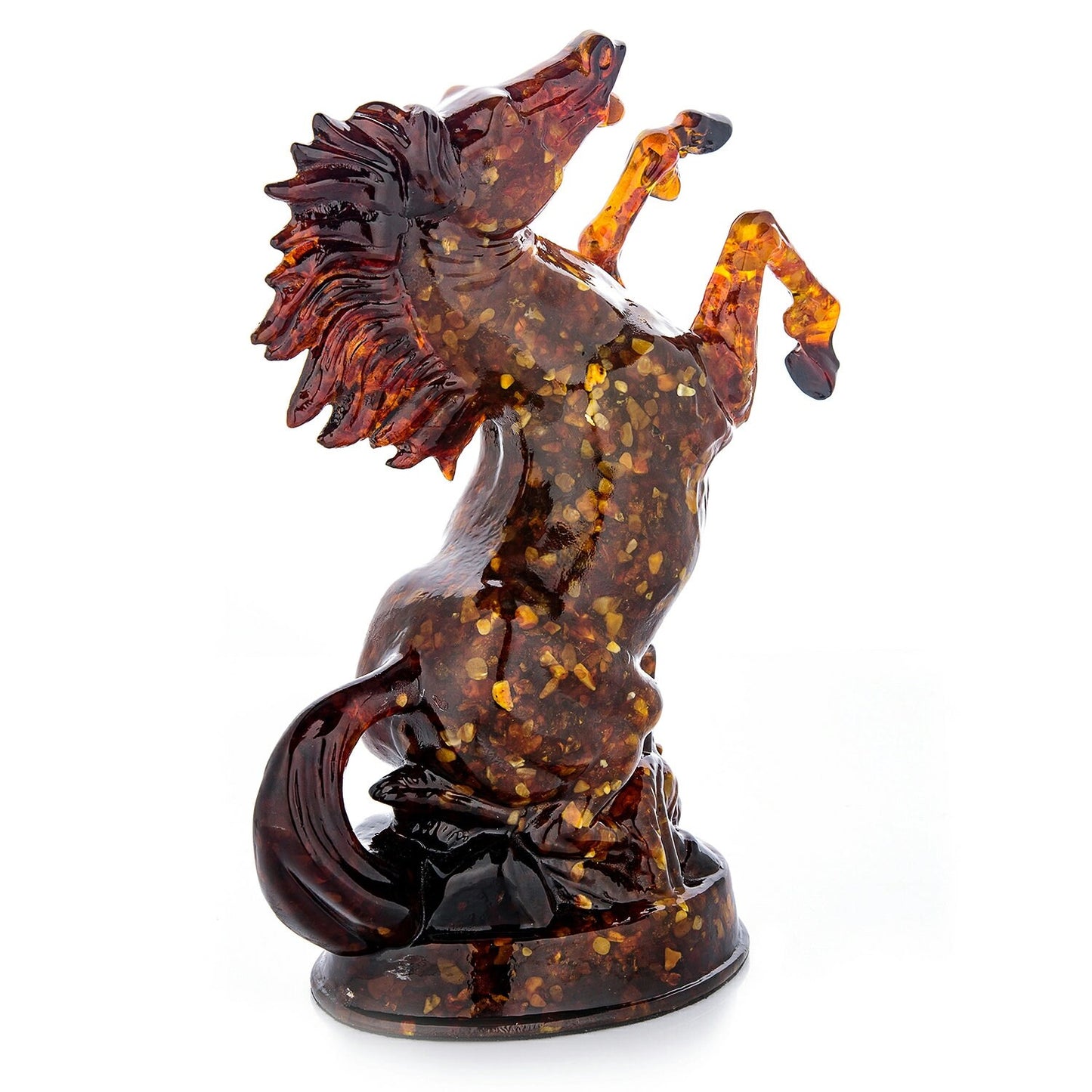 Amber Horse Figurine| amber prancing horse|Amber statue Souvenir Gift |Luxury Amber Sculpture |Unick gift|Home decor