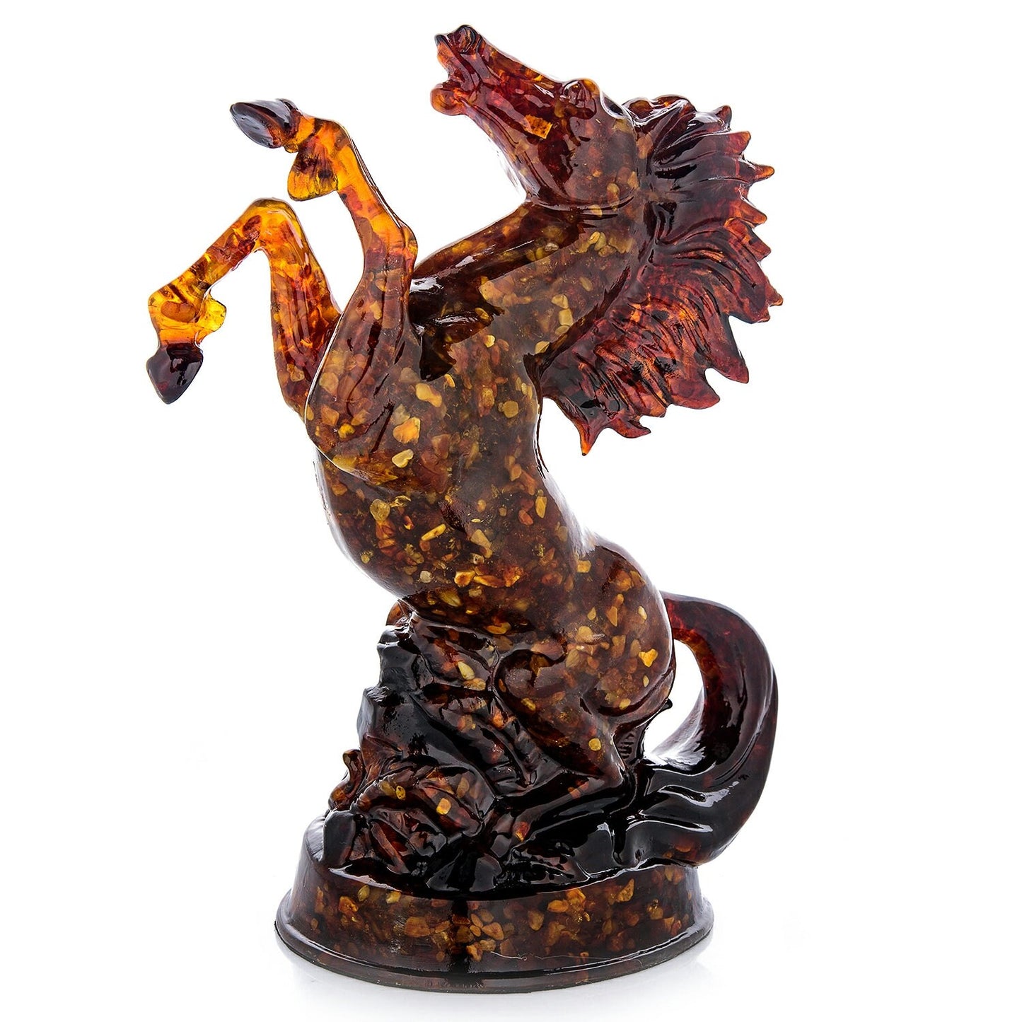 Amber Horse Figurine| amber prancing horse|Amber statue Souvenir Gift |Luxury Amber Sculpture |Unick gift|Home decor