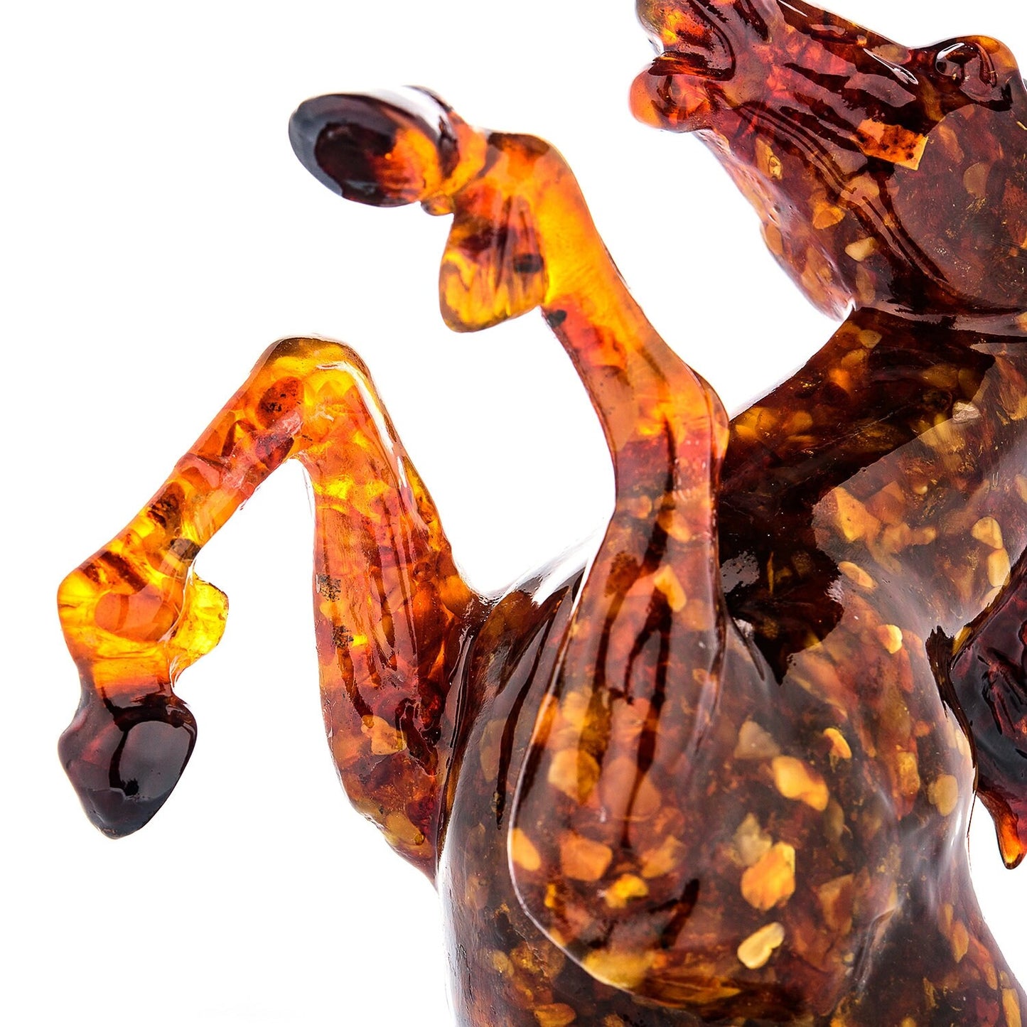 Amber Horse Figurine| amber prancing horse|Amber statue Souvenir Gift |Luxury Amber Sculpture |Unick gift|Home decor