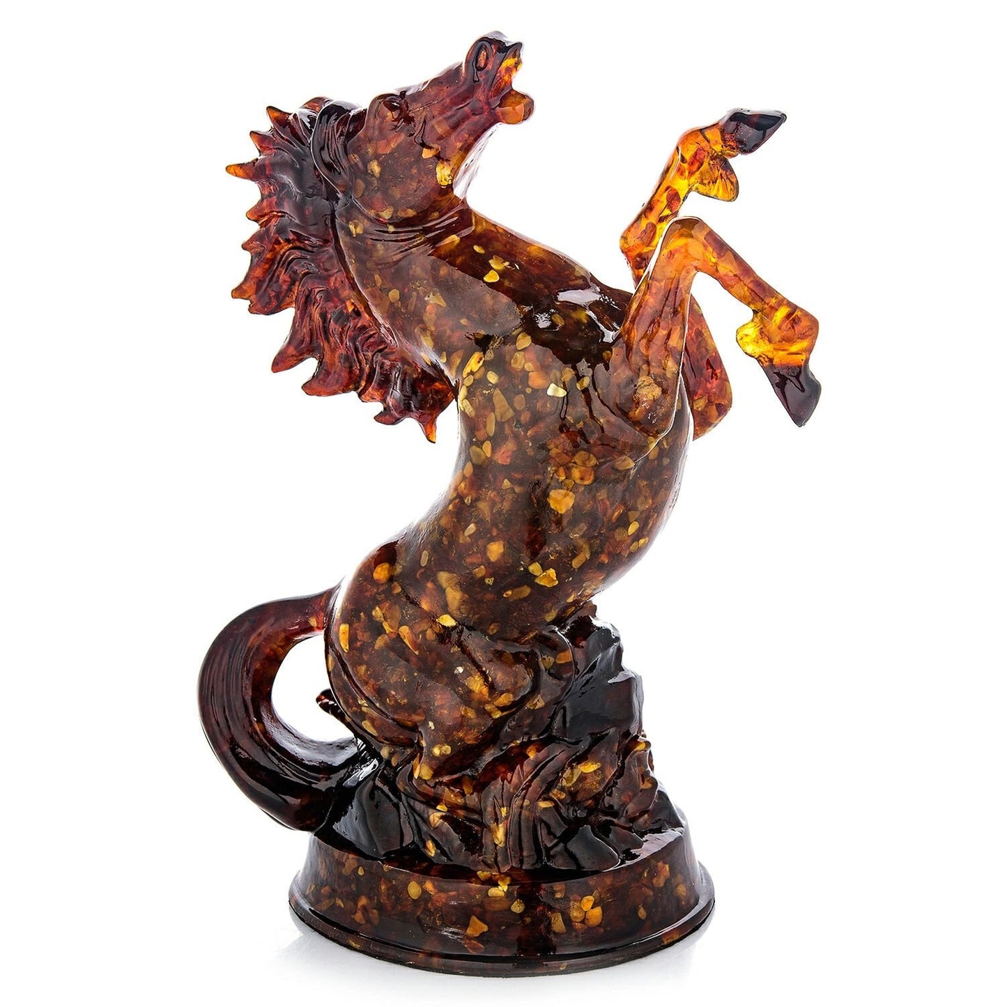 Amber Horse Figurine| amber prancing horse|Amber statue Souvenir Gift |Luxury Amber Sculpture |Unick gift|Home decor