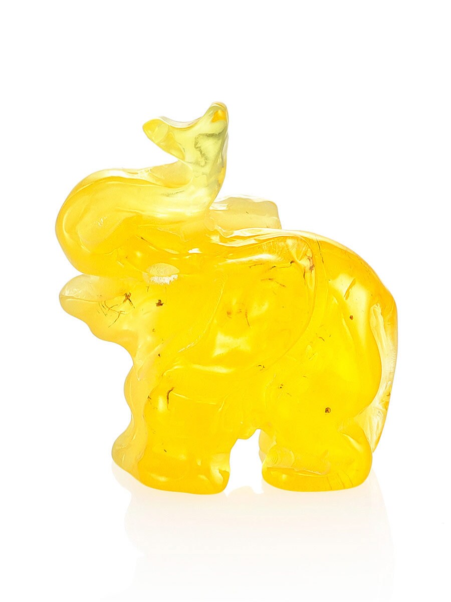 Souvenir carved figurine made of natural solid amber Elephant|amber statuette elepthant|Amber Sculpture |Amber Souvenir Statuette unick gift