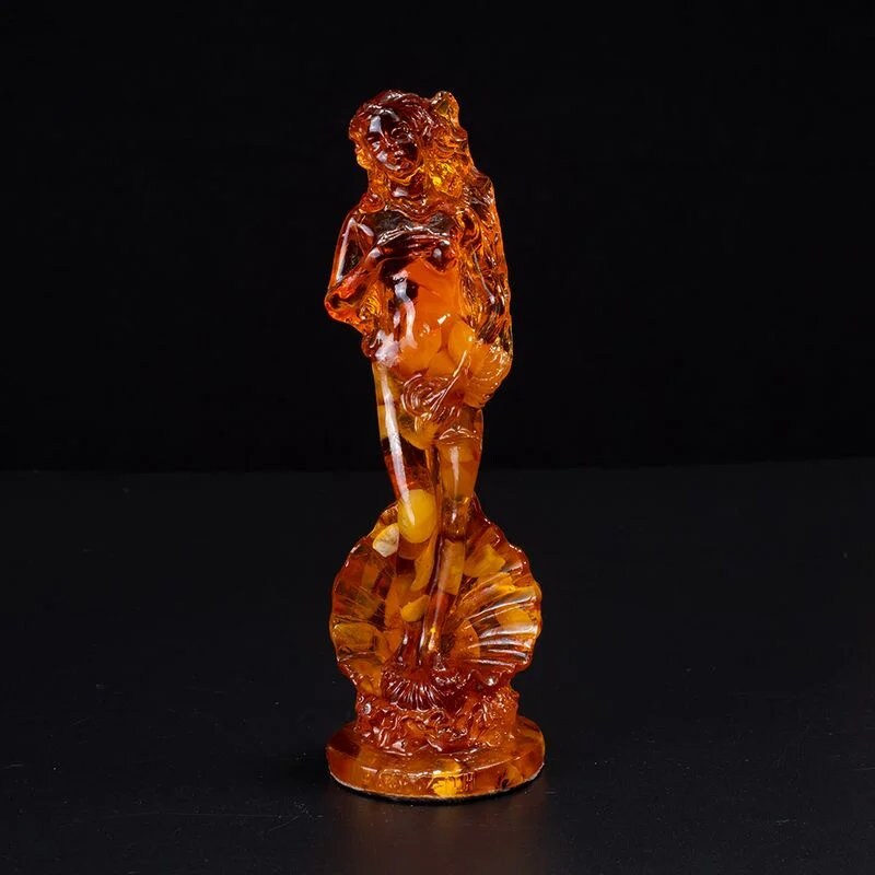 Elegant souvenir figurine with natural amber Aphrodite |Amber Souvenir Gift |Amber Figurine amulet of family happiness |Amber Sculpture