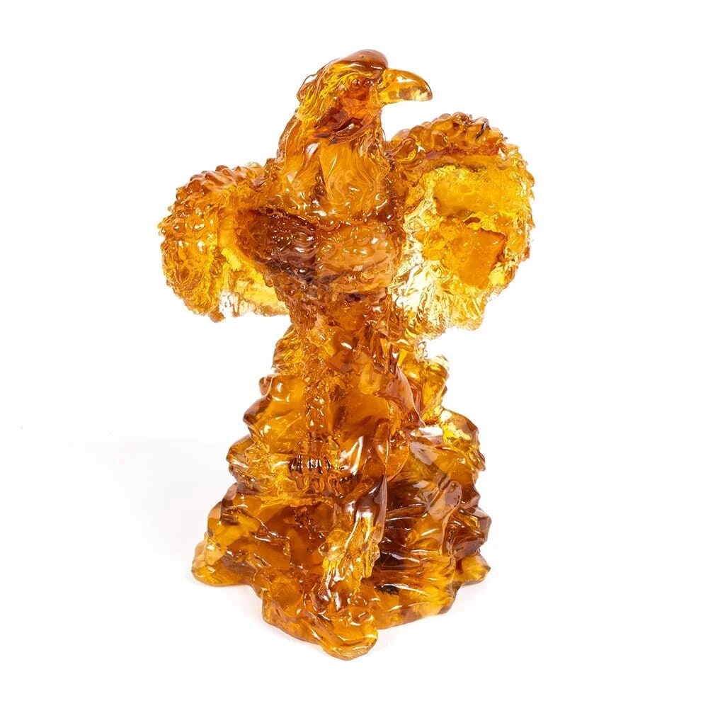 Souvenir figurine with natural amber Eagle on the rock|Amber Souvenir Gift |Amber Eagle Figurine|Handmade Amber Statue Sculpture |Unick gift