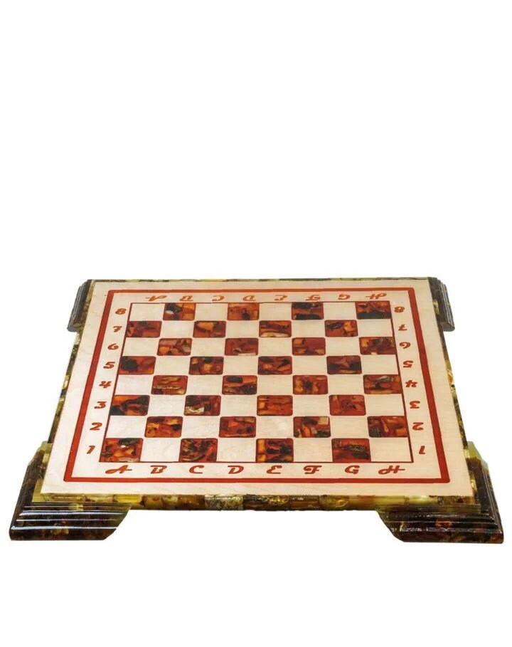 Luxury Amber chess set with classic carved figures on legs|Wooden Amber Chessboard |Chess Figures|Board Game|Vip Gift|Unick chess gift