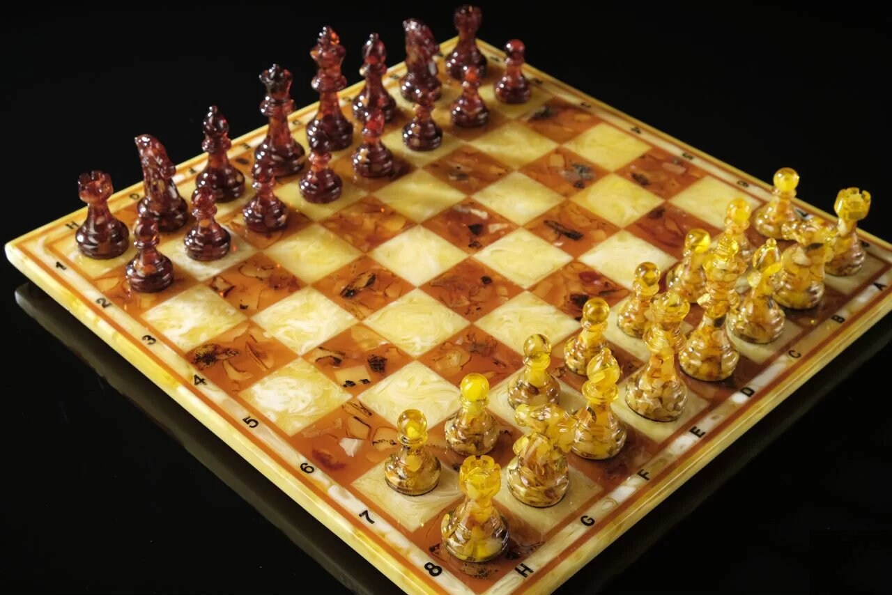 Amber Chess set with checkers Debut 2 in 1| Amber chess Pieces| Amber Chessboard|Chess Figures|Board Game| Vip Gift|Luxury Chess Set