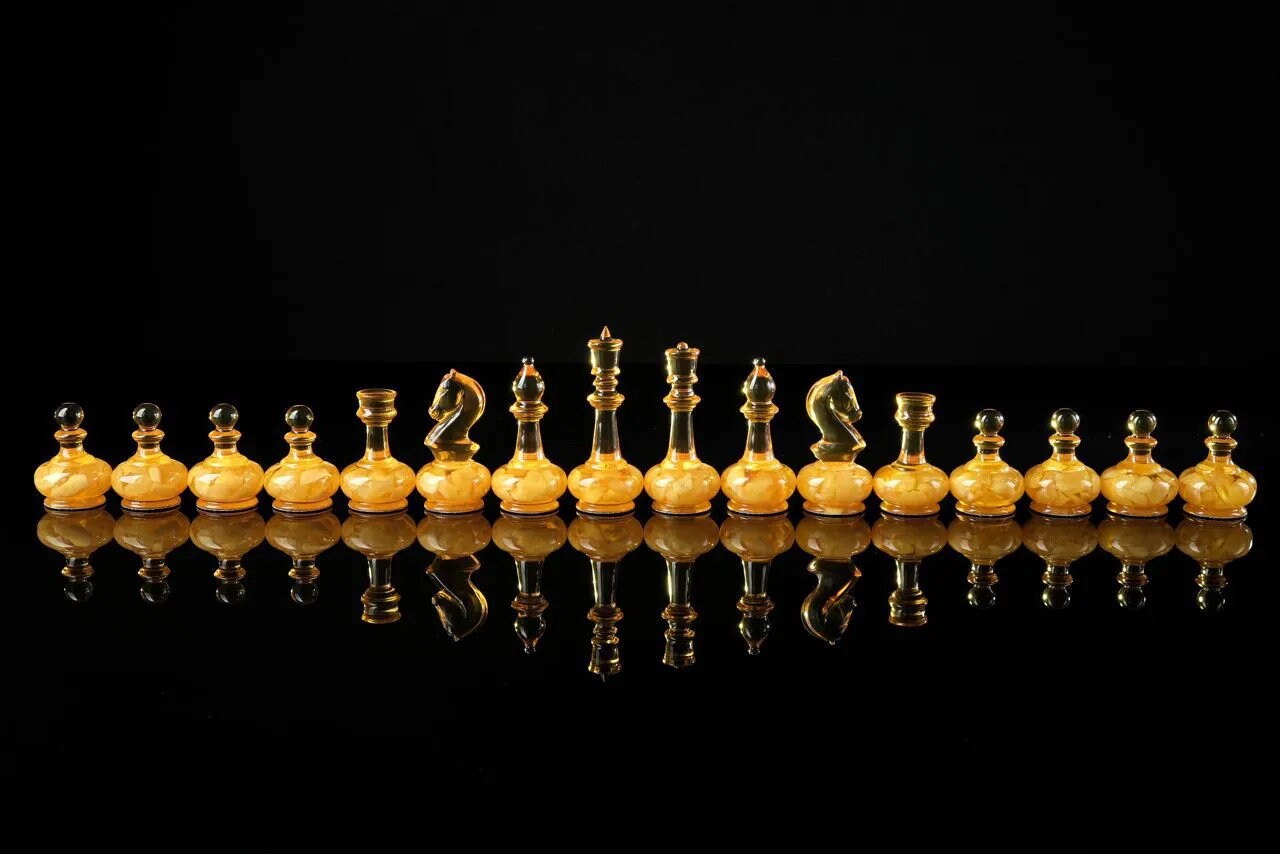 Handmade carved chess Figures Pieces Byzantine |Luxury Amber chess pieces cognac honey color| Board Game| Vip Gift| unique present|