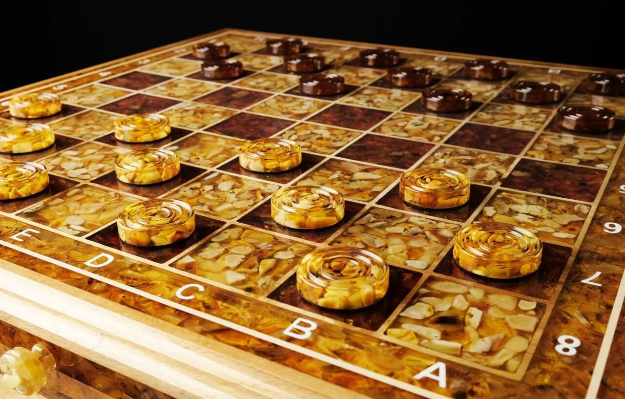 LARGE AMBER CHESS set|Premium Amber Chessboard with drawers|Amber chess Pieces|Wooden Chessboard|Chess Figures|Amber checkers|Board Game