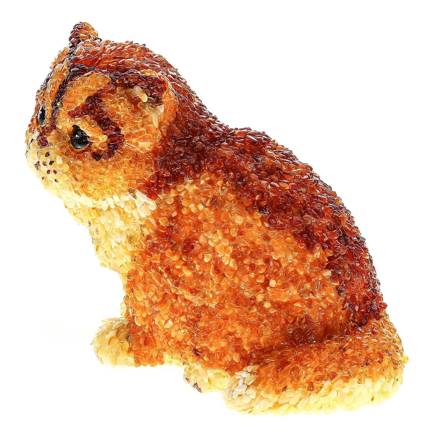 Handmade Figurine made of Baltic amber cat|Home Decor|Amber Souvenir Gift|Amber carved Cat Statuette|Cute Amber cat Sculpture|unick gift