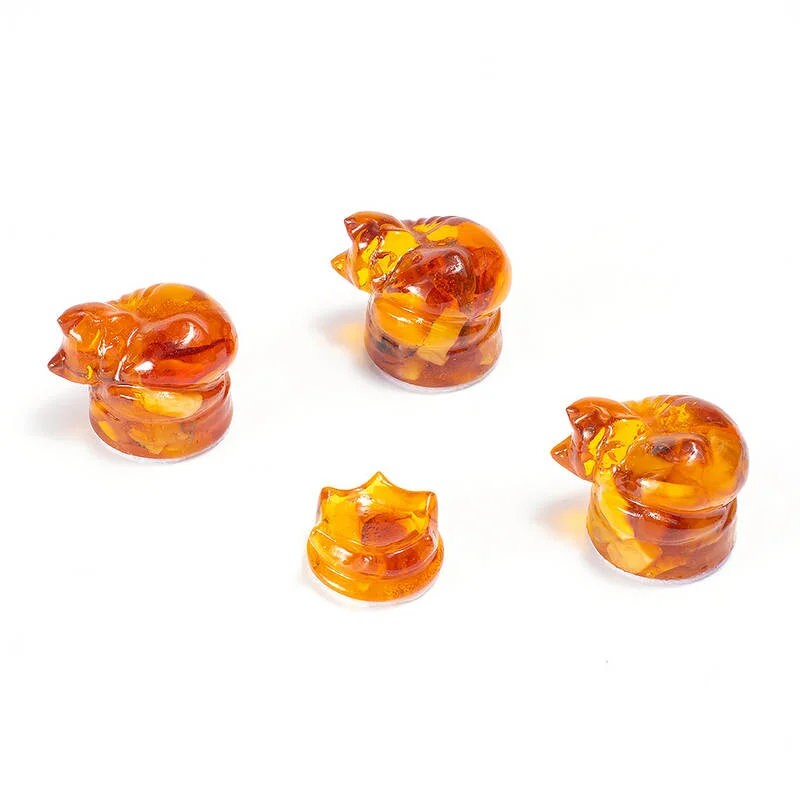 Handmade Amber curly checkers for board games Cat and Mouse |Board Game|Luxury animal Checker pieces|Vip gift|Board game gift|Unick checkers