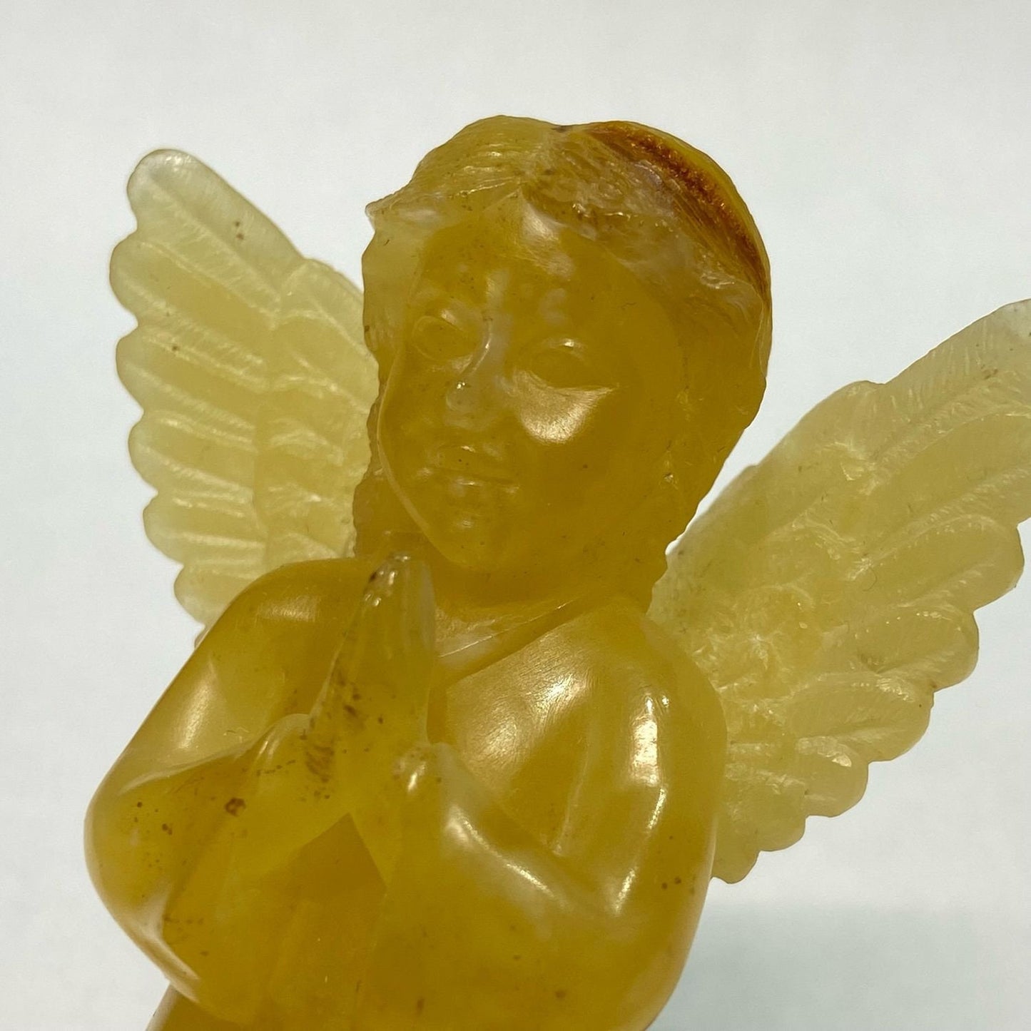 Handmade Cute figurine with natural amber Angel|Amber Souvenir Gift|Amber Angel Statue|Amber Sculpture unick gift|Home decor|luxury interior