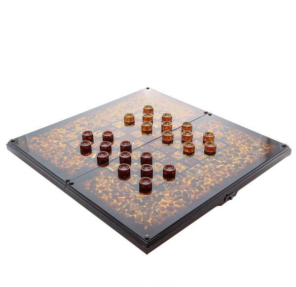 Amber chessboard checkers backgammon set|backgammon chips with board|high quality wood backgammon|amber dices|Unick gift