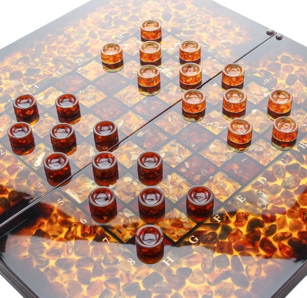 Amber chessboard checkers backgammon set|backgammon chips with board|high quality wood backgammon|amber dices|Unick gift