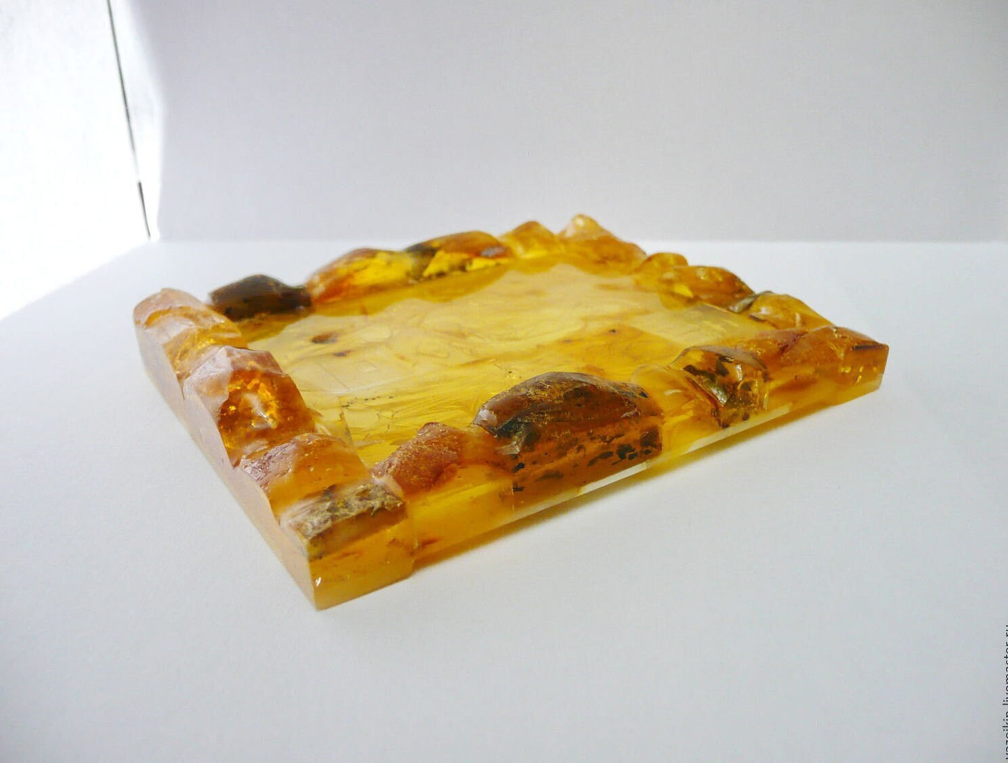 Icon with carvings on natural amber in a wooden frame "Holy Trinity"| Amber souvenir Statuette|Home decor| Decorative interior |Unick gift