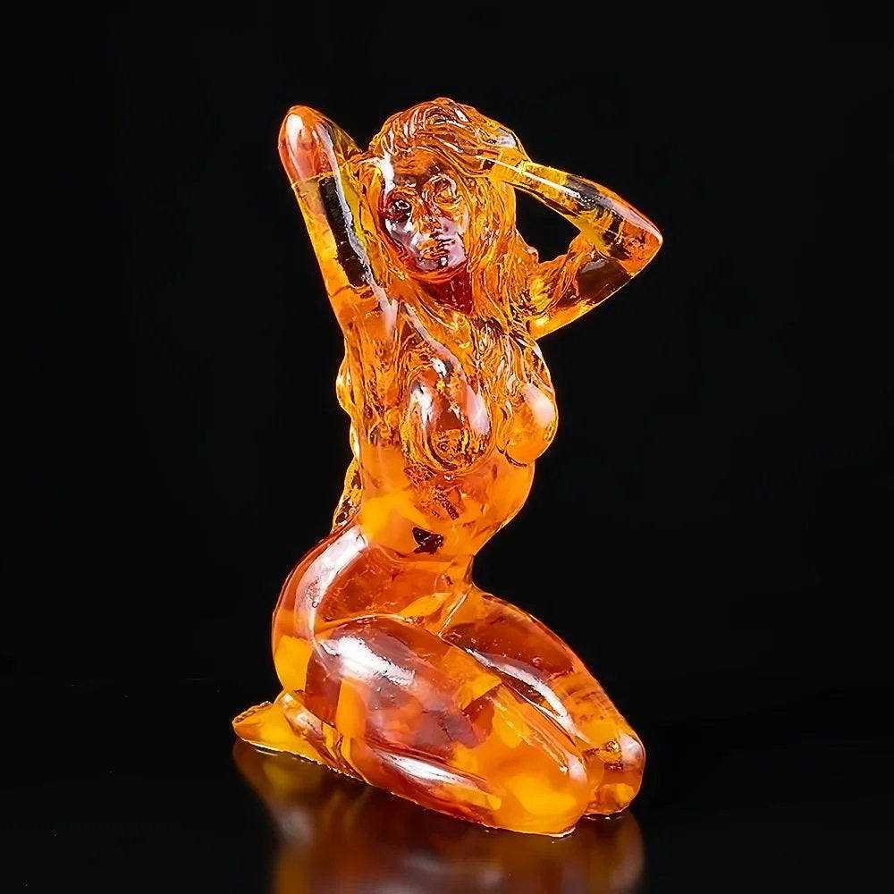 Amber Souvenir figurine  "Goddess of Love" |Amber Souvenir Gift |Amber Figurine amulet of family happiness| Amber statue