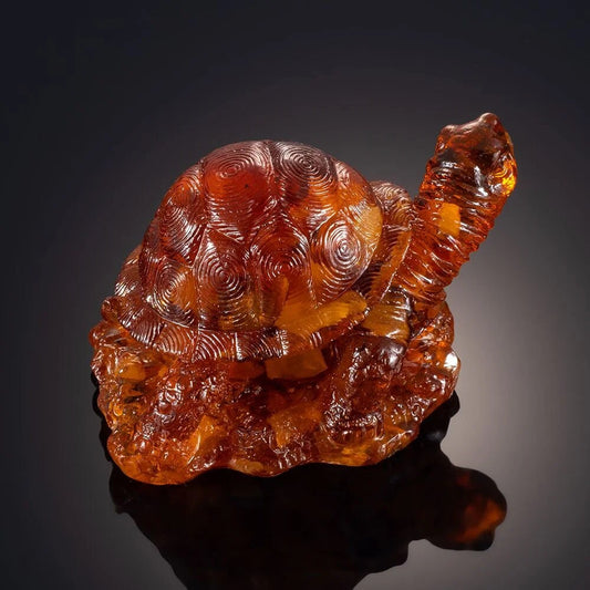 Turtle figurine from natural Baltic amber|amber Turtle |Amber Turtle Sculpture |Amber Souvenir Statuette| unick gift