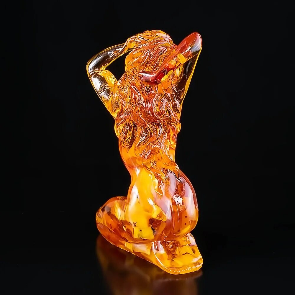 Amber Souvenir figurine  "Goddess of Love" |Amber Souvenir Gift |Amber Figurine amulet of family happiness| Amber statue