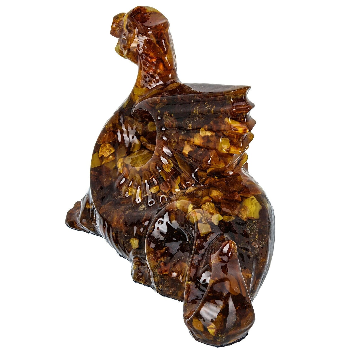 Amber carving Dragon figurine|Amber Souvenir Gift|Amber Dragon Statue|Amber Dragon Sculpture| unick gift| Home decor