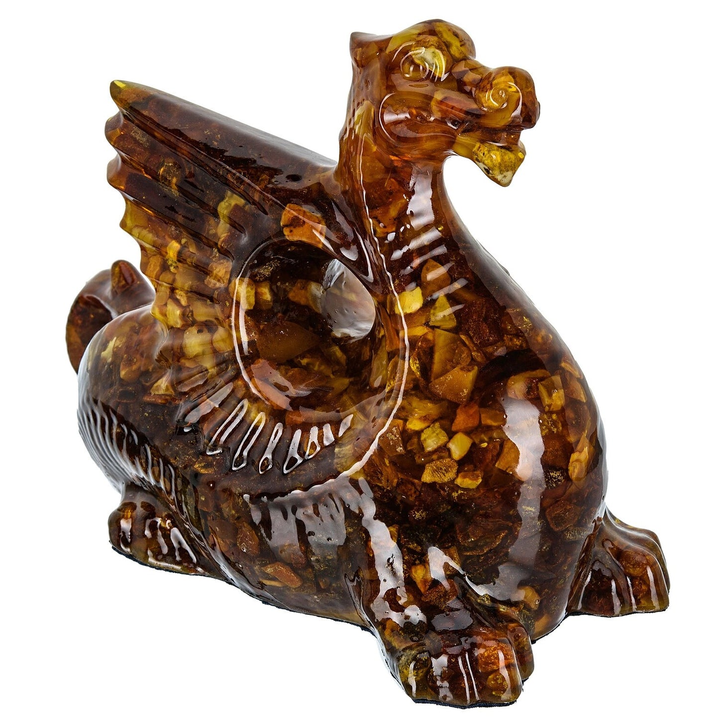 Amber carving Dragon figurine|Amber Souvenir Gift|Amber Dragon Statue|Amber Dragon Sculpture| unick gift| Home decor