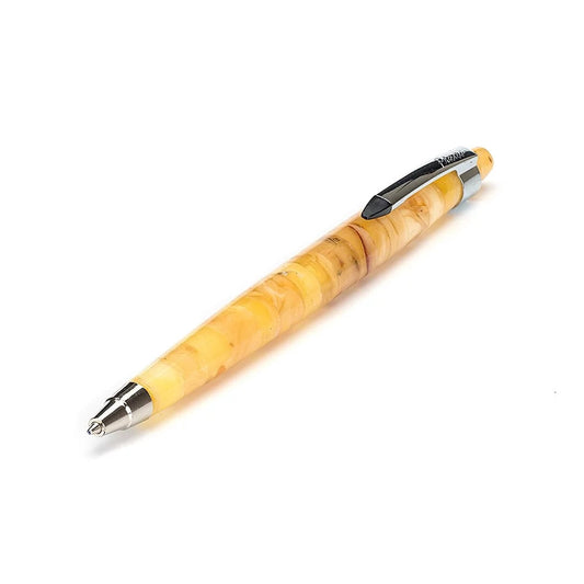 Amber pen|Ballpoint pen decorated with light amber in a gift box|Luxury Businessman Gift|Office Decor Tools|Gift for him