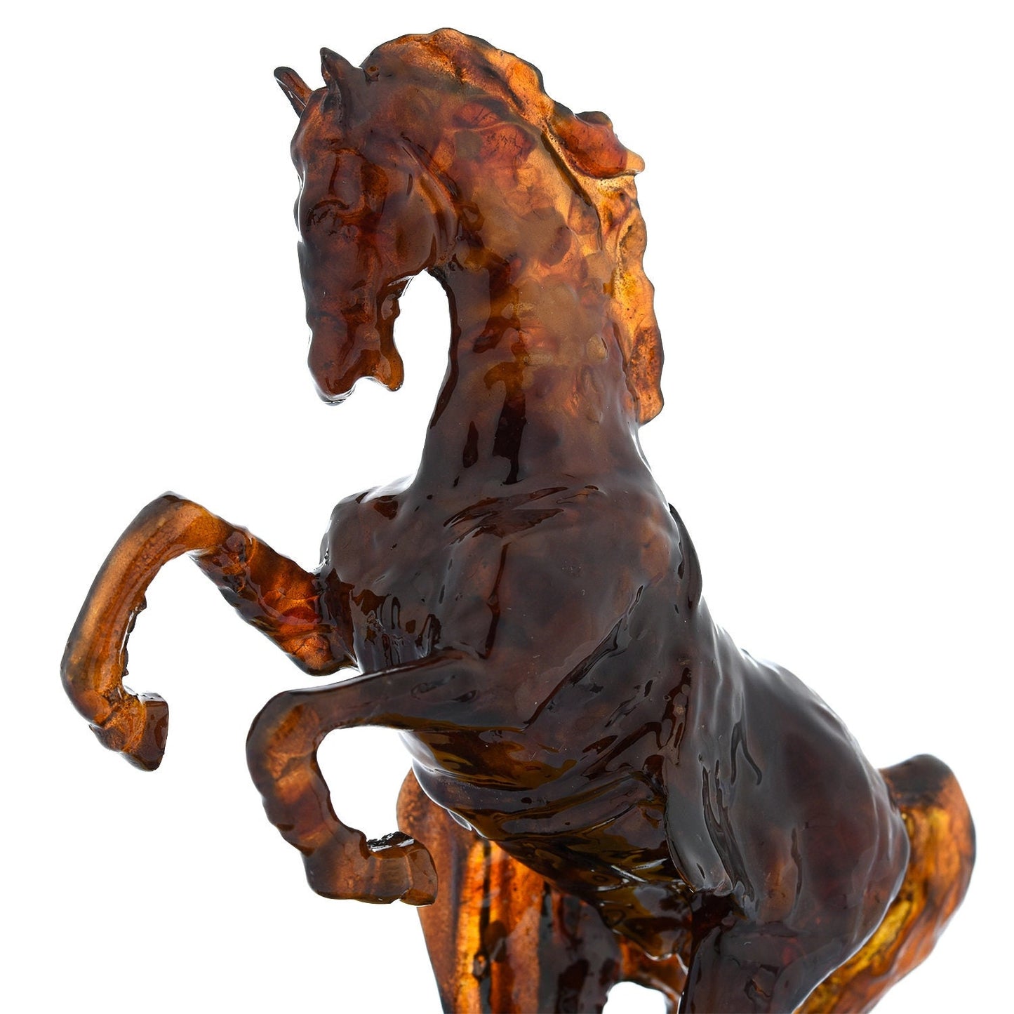 Amber Horse Figurine| The horse is zealous|Amber statue Souvenir Gift |Luxury Amber Sculpture |Unick gift|Home decor