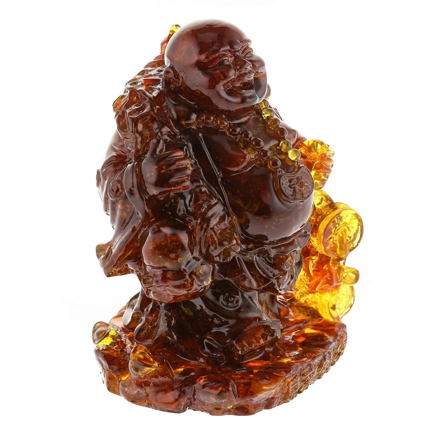 Amber  laughing Buddha|Handmade Amber figurine|Buddha Statue|unick gift|Home decor|luxury interior|Amber souvenir gift