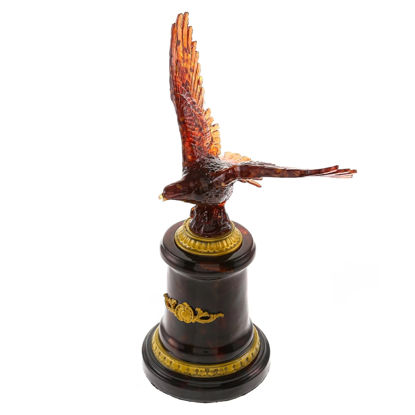 Amber eagle figurine |Eagle on the stand|Amber Souvenir Gift |Home decor|Handmade Amber Statue Sculpture |Unick gift