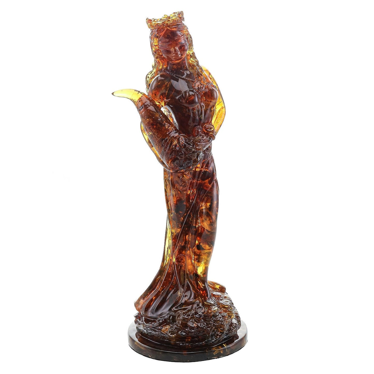 Amber figurine of Fortune||Amber Souvenir Gift |Amber Figurine amulet of family happiness | Home decor| Luxury statue