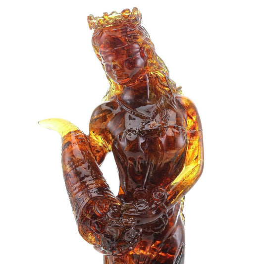 Amber figurine of Fortune||Amber Souvenir Gift |Amber Figurine amulet of family happiness | Home decor| Luxury statue