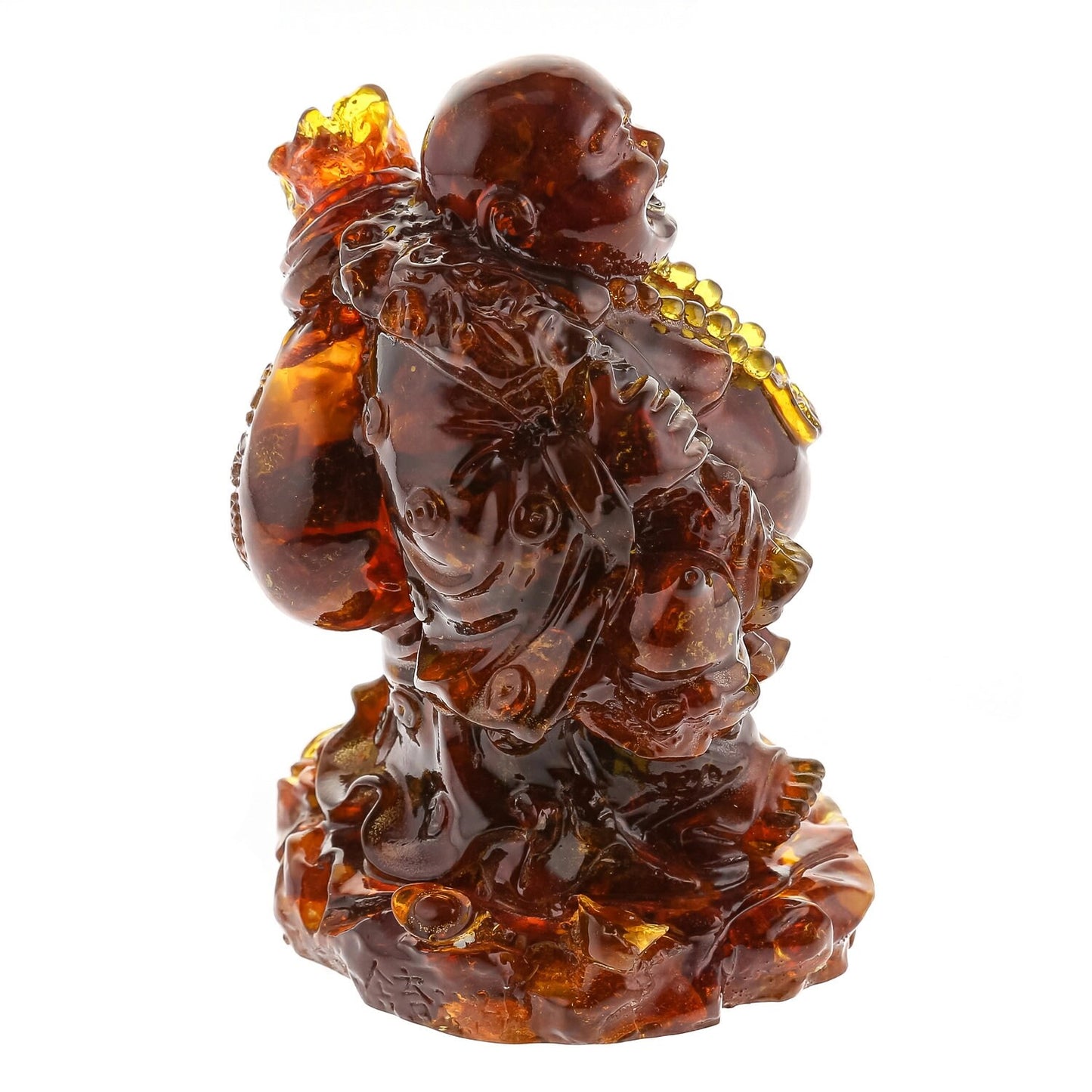 Amber  laughing Buddha|Handmade Amber figurine|Buddha Statue|unick gift|Home decor|luxury interior|Amber souvenir gift