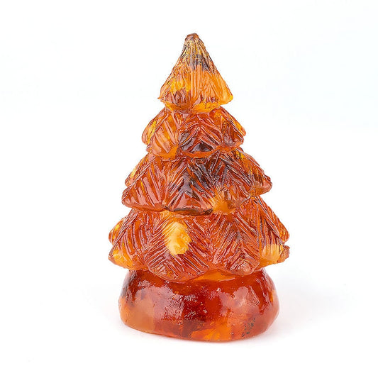 Christmas tree decorated with natural baltic amber|talisman tree|Amber Tree Art|christmas giift|Souvenir new year Gift