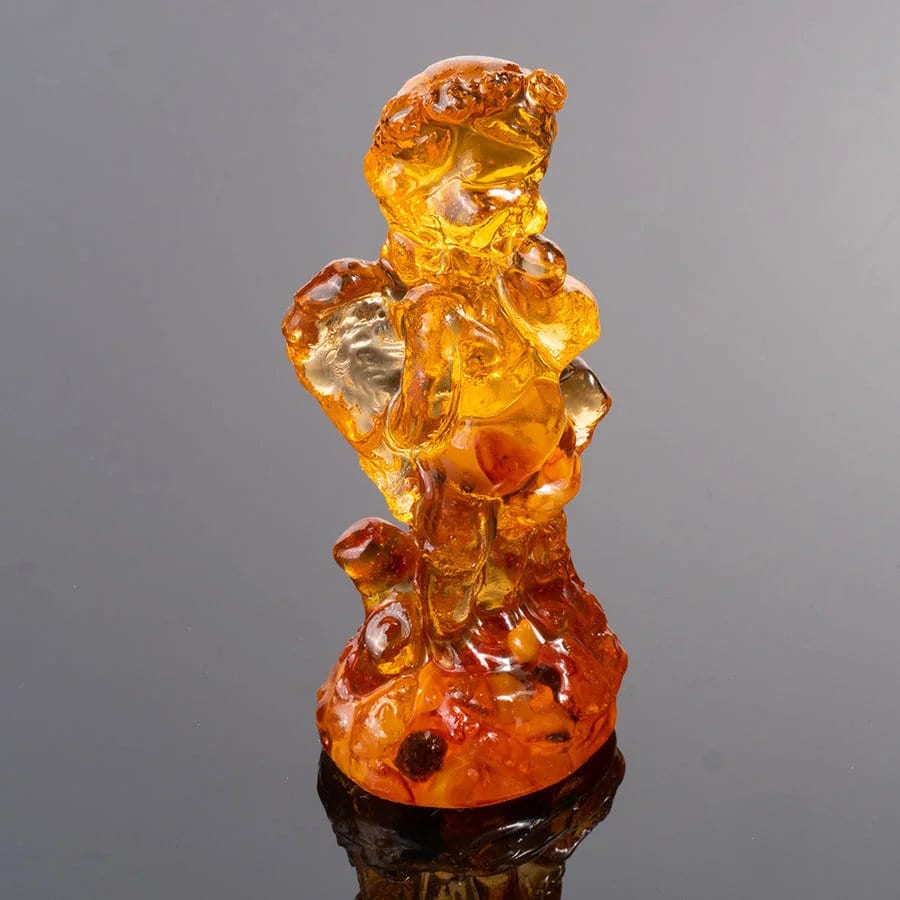 Angel figurine amber|Amber Souvenir Gift |Amber Angel statuette|Amber Sculpture unick gift|Home decor|gift for her