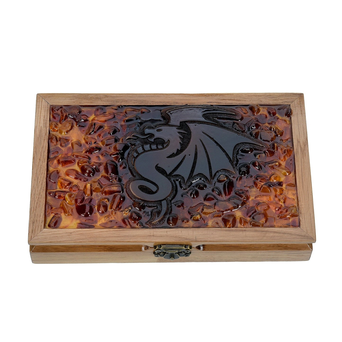 Amber domino set Dragon|Amber chips in wooden box with carved dragon|Luxury domino set|Amber dominoes|Unique game set