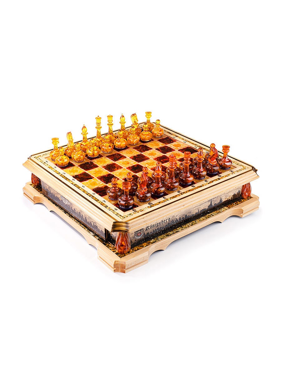 CUSTOM AMBER CHESS set|Handcrafted painting chess set|Amber Chess Pieces|Amber Chessboard|Chess Figures|Board Game gift