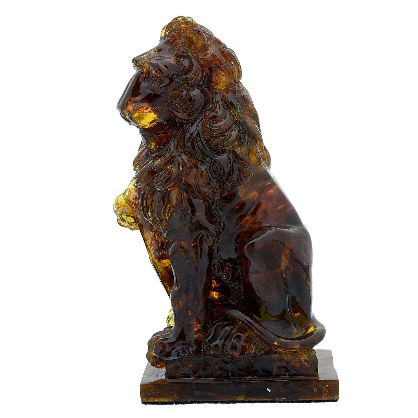 Lion figurine amber|Amber sculpture lion| Amber Souvenir Gift|Handmade Amber Lion Statuette |Amber Sculpture unique gift