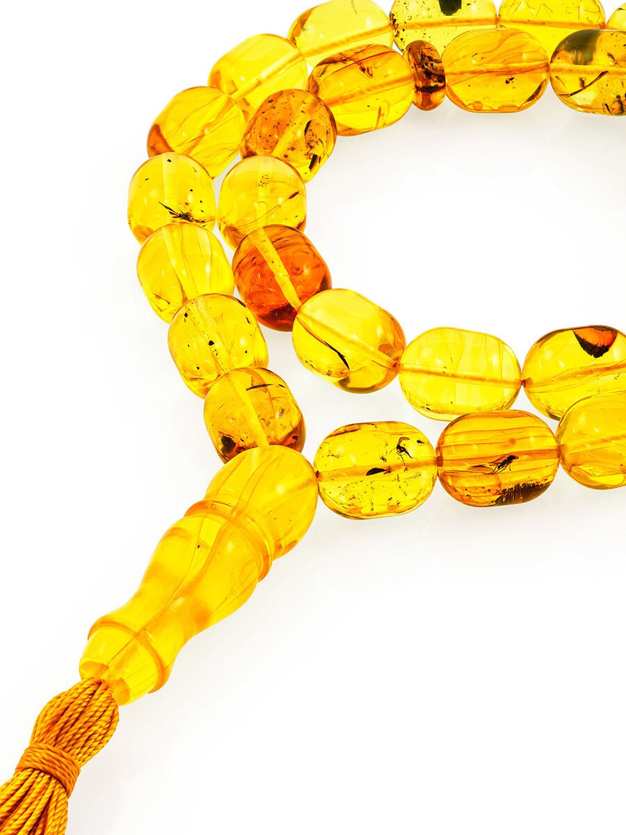 Large Rosary amber with inclusions|Rosary barrels|Handmade Rosary taspih|taspih kahrab|Unique rosary|Natural baltic amber