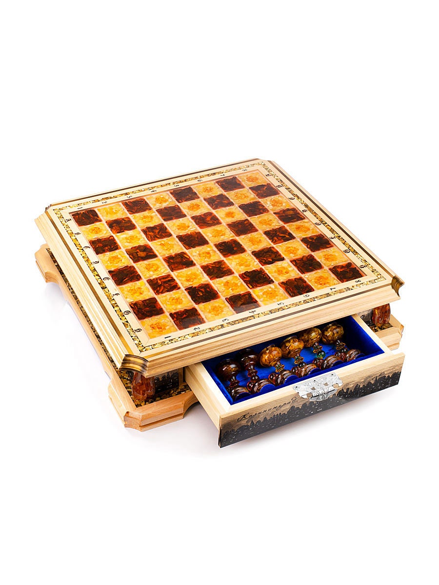 CUSTOM AMBER CHESS set|Handcrafted painting chess set|Amber Chess Pieces|Amber Chessboard|Chess Figures|Board Game gift