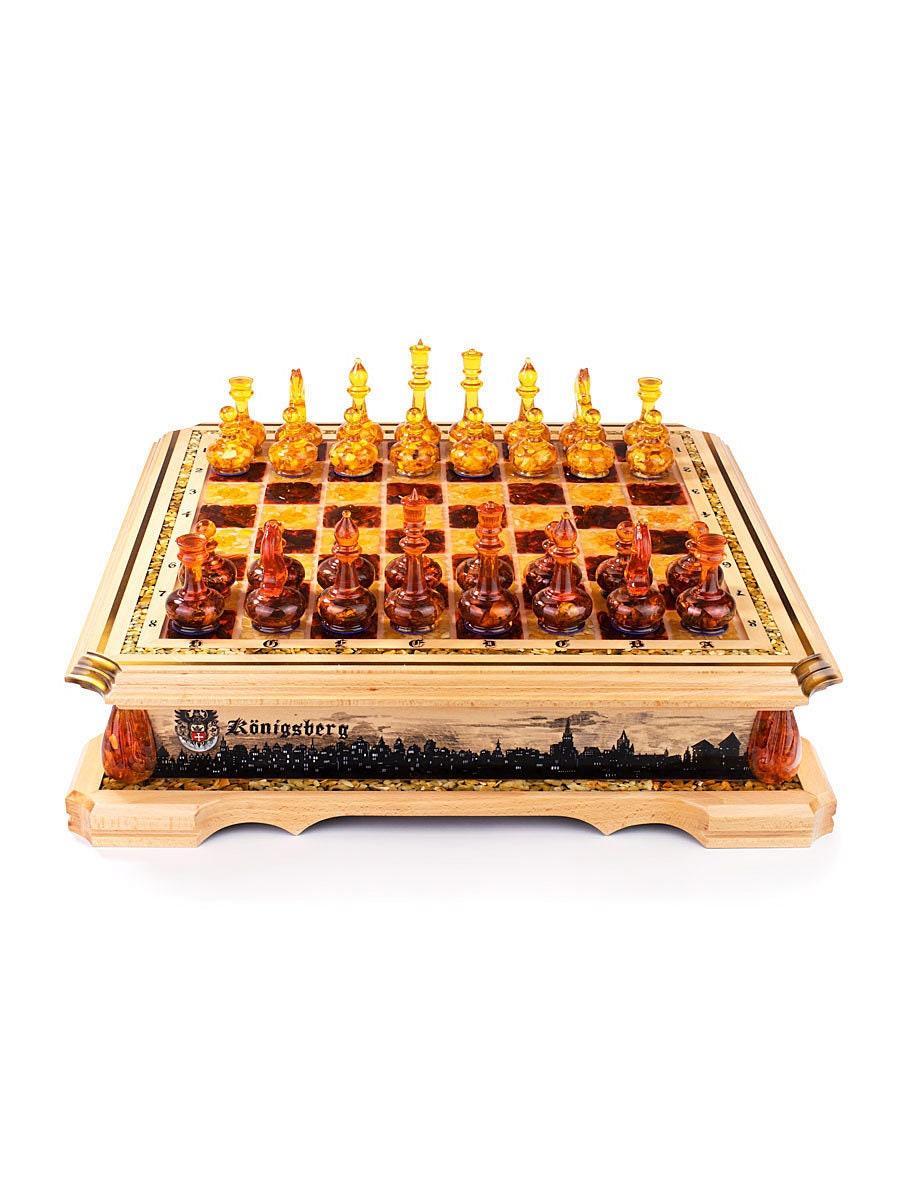 CUSTOM AMBER CHESS set|Handcrafted painting chess set|Amber Chess Pieces|Amber Chessboard|Chess Figures|Board Game gift