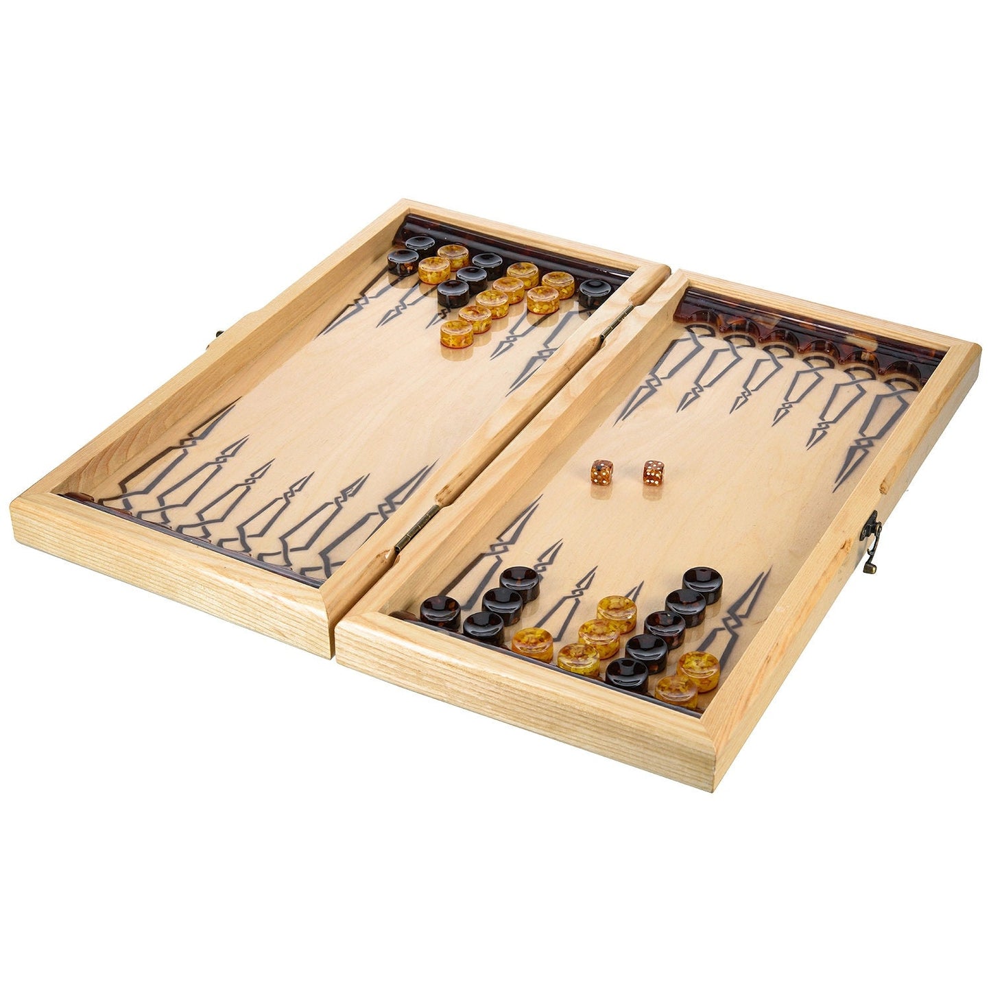 Luxury backgammon set Dragon|Wood amber backgammon board|Amber chinese dragon|Amber Checkers|amber dices|Backgammon chips