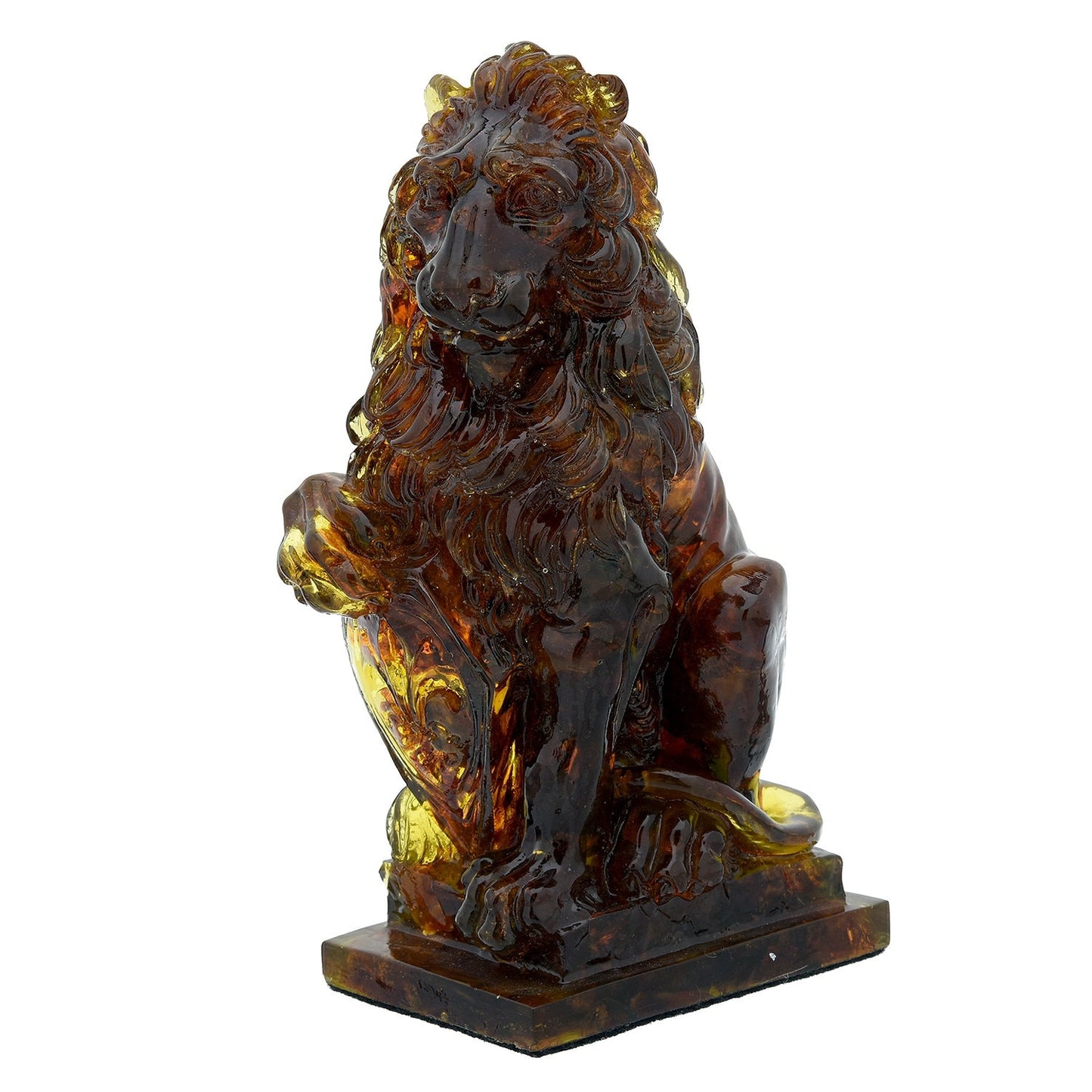 Lion figurine amber|Amber sculpture lion| Amber Souvenir Gift|Handmade Amber Lion Statuette |Amber Sculpture unique gift